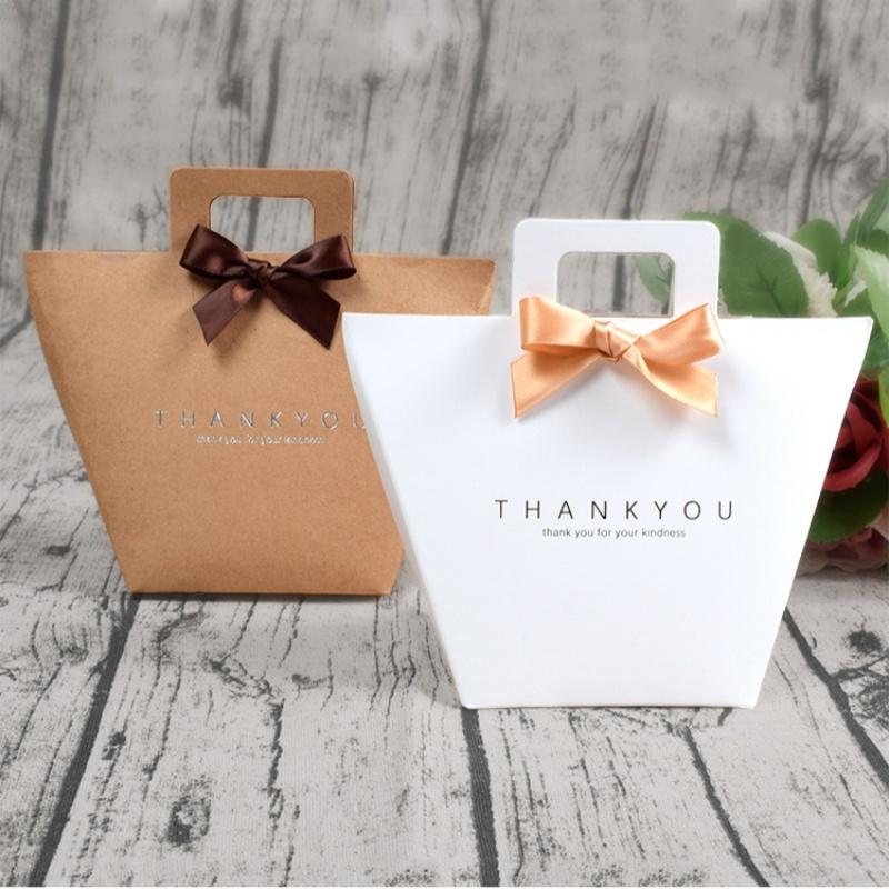 30pcs Kraft Paper Gift Tote Bags Gold Foil Gift Packaging Bags for Wedding Candy Party Favor Small Gift Shopping Bags