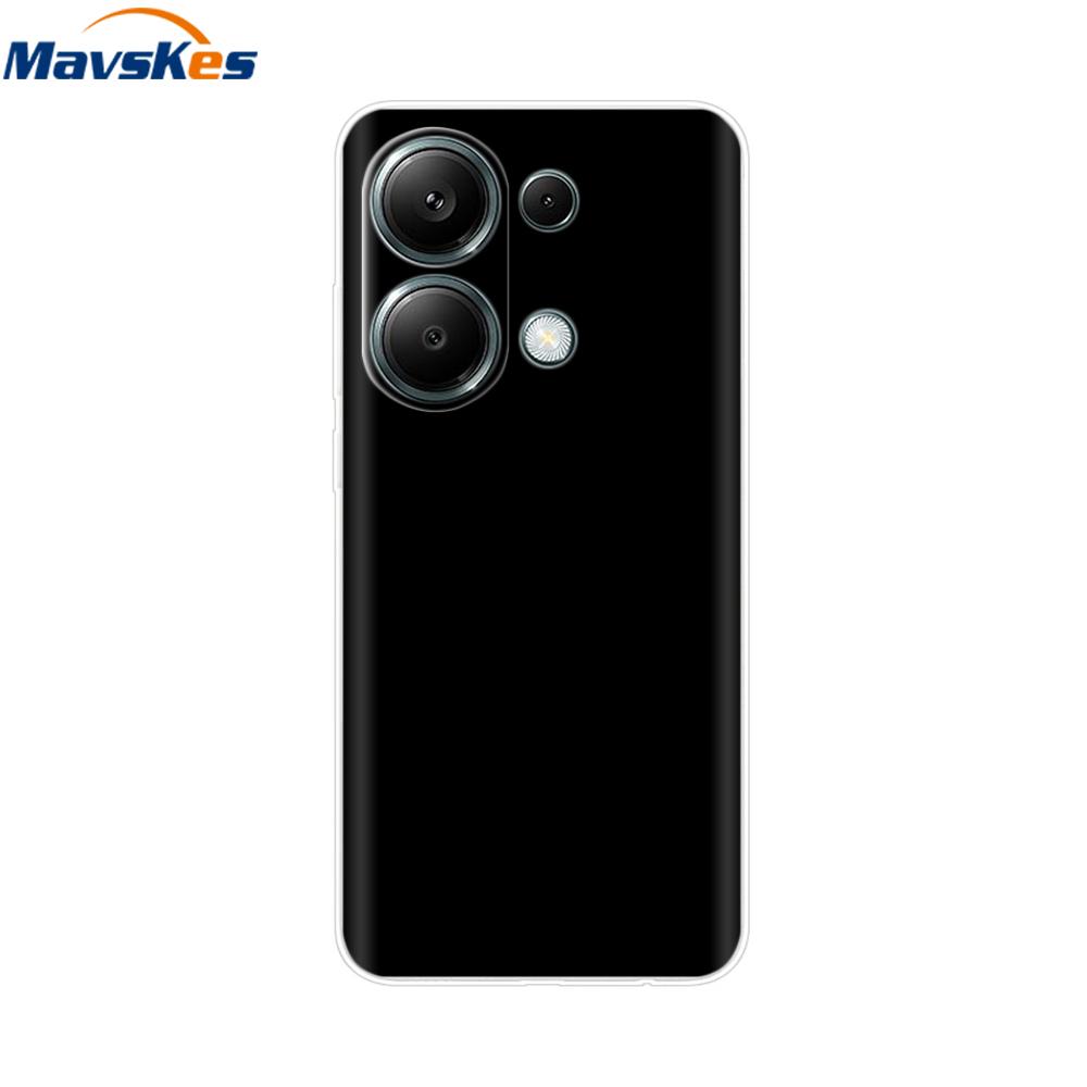 

For Xiaomi Redmi Note 13 4G Case Transparent Soft Silicone TPU Back Cover Cases Fundas For Redmi Note 13 Pro 4G Phone Bag Bumper Redmi Note 13 4G