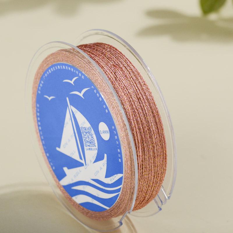 Gold/Silver Thread DIY Hand-Woven Braided Rope Bracelet Kit