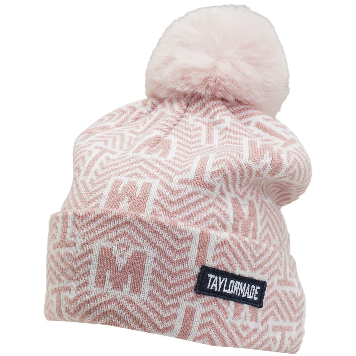 

TaylorMade Double Pom Pom Beanie, Pink, One Size Fits All (55-57cm), 2023FW TL034