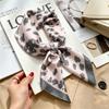 Simple temperament Spring and summer female imitation silk scarf versatile Korean version casual small square scarf neck protection decorative scarf