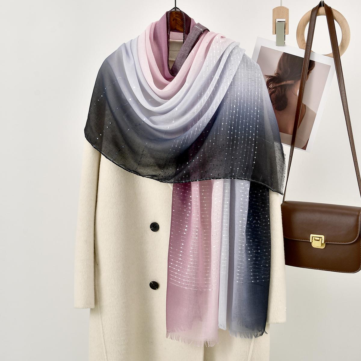 Новый Однотонный Блестящий Мусульманский Хиджаб Шарф Платок Искрящийся Летний Головной Убор Для Женщин Элегантные Молитвенные Аксессуары Исламский Тюрбан 180*80см