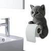 Wall Mounted Toilet Paper Roll Holder Cat Paper Roll Holder Animal Paper Towel Holder for Kitchen Bathroom Counter Home Cottage