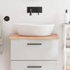 VidaXL Light Brown Bathroom Countertop 60x50x2 Cm Treated Wood 3156107