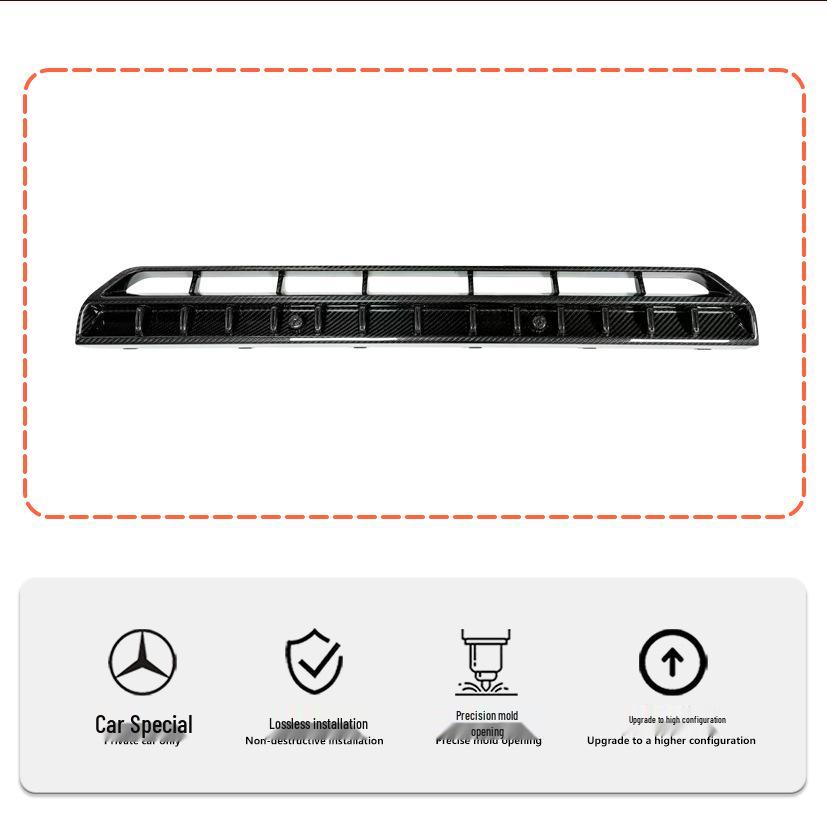 25-26 Mercedes G-Class W465 Carbon Front Bumper Trim Upgrade