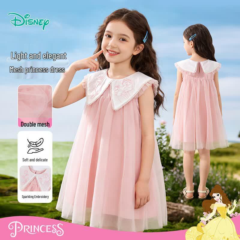 Disney Belle Princess Girls  Mesh Sleeveless Dress 150/72
