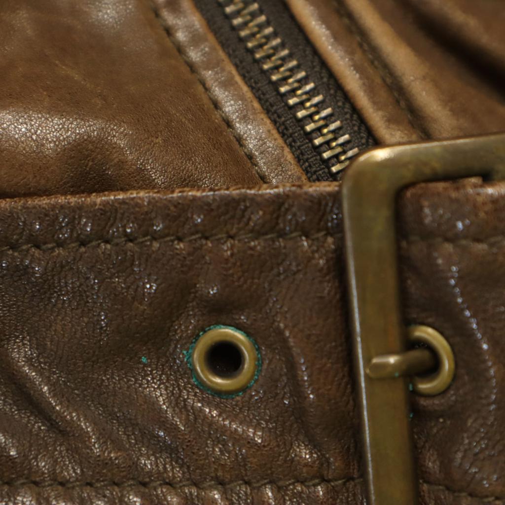 beautiful people leather jacket 130 Brown Kid's Used