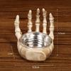 Candlestick Skeleton Resin Figurine Statues Model Halloween Skull Gift Decor