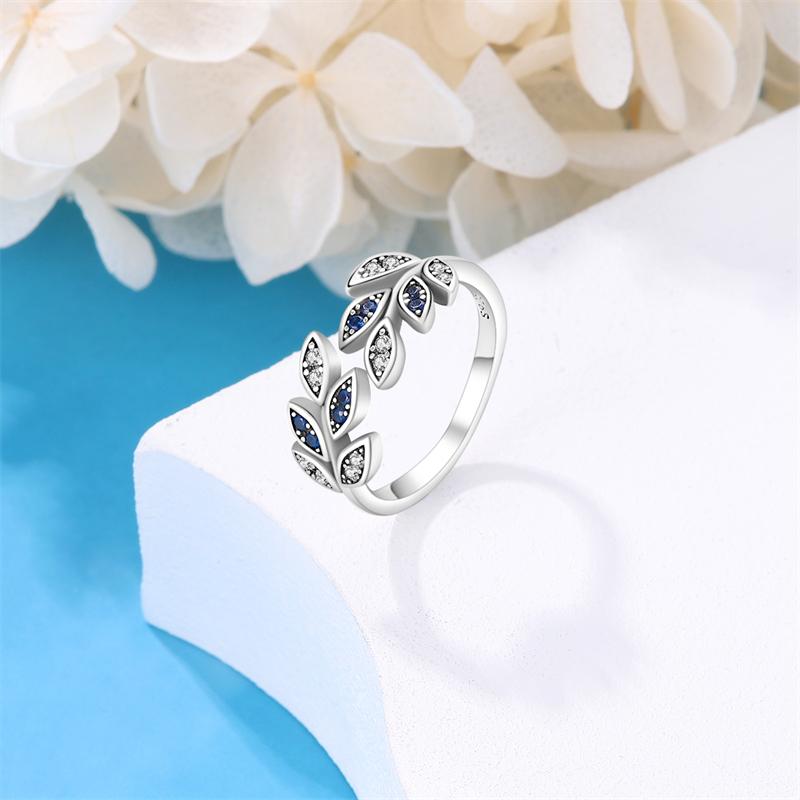 Real 925 Silver Feather Butterfly Flower Sun Moon Animal Design Open Rings Fit For Wedding Party Fine Jewelry