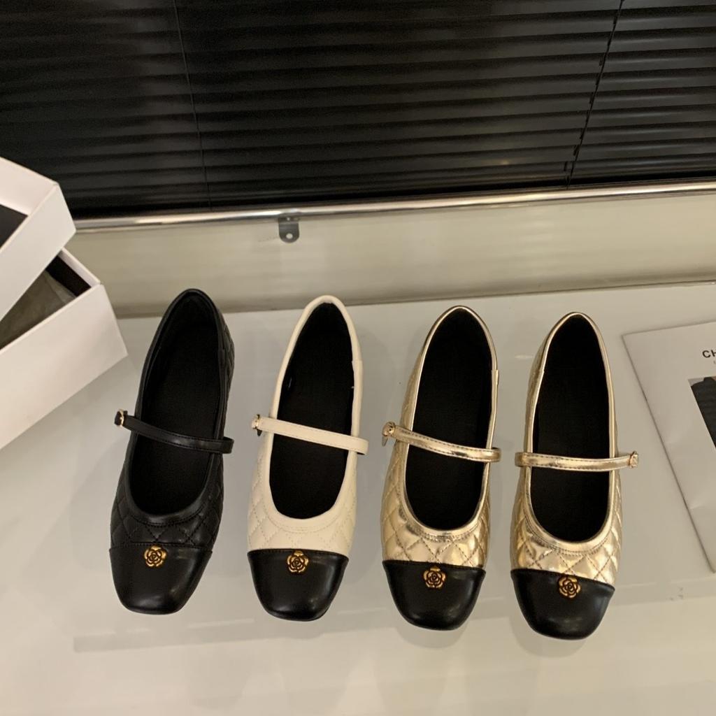 First encounter inner height increase French small fragrant single shoes shoes 2026 spring color matching ballet Mary Jane