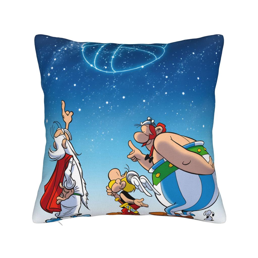 Pillow Cover A-Asterix E-Et Obelix Manga Fashion Pillow Case For Living Room Sofa Pillowcases