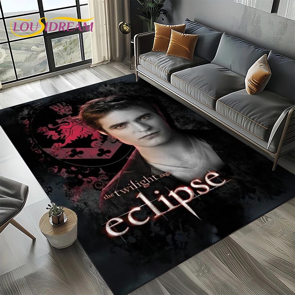 Twilight Saga Serie Edward Bella Film Teppich für Wohnzimmer Schlafzimmer Zuhause Sofa Dekoration, Kinder Teppich Rutschfeste Bodenmatte