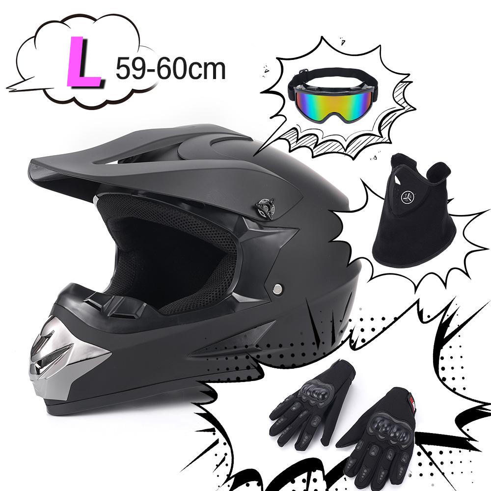 Full Face Motorcycle Helmet with Dual Lens Racing Style DOT Certified Unisex Helmet for Men and Women