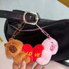2pcs Magnetic Capybara Keychains Mini Bag Charm Portable Couple Pendants  Festival