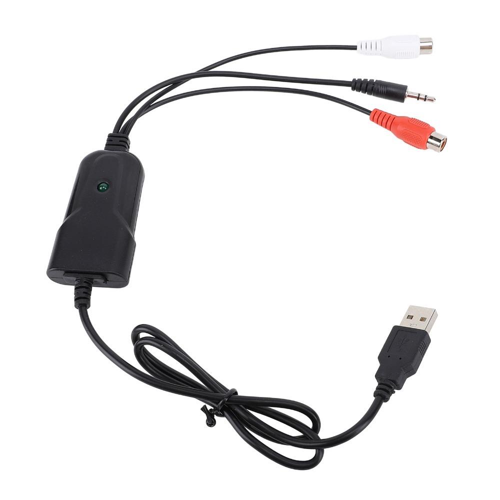 USB 2.0 USB Sound Capture 3.5mm Port MP3 Converter Adapter Audio Capture Card Home Studio Use