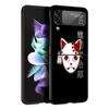 Cover Per Samsung Galaxy Zflip3 Zflip Z Flip 3 5g Z Flip 4 Flip3 Zflip4 Zflip Cover Rigida in PC Stampa a Colori Demon Slayer