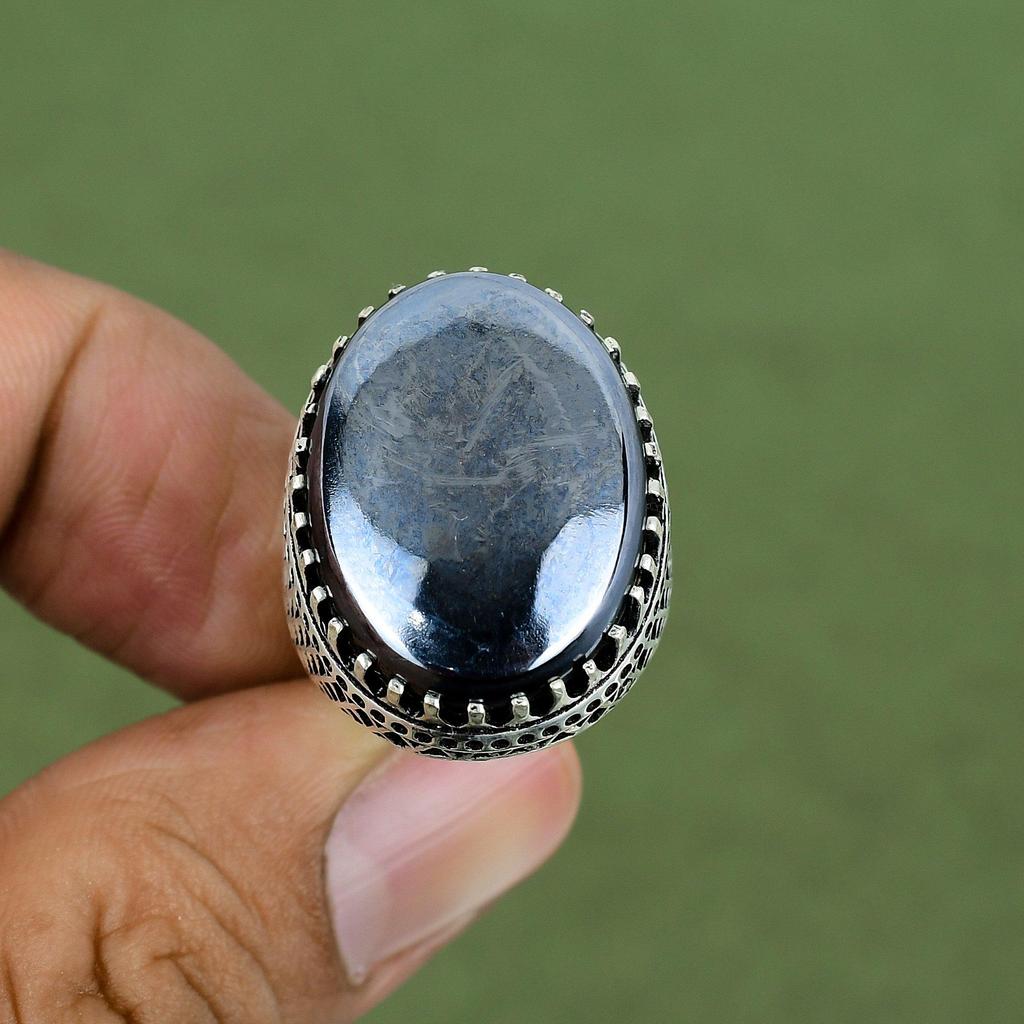 Schungit Ring 925 Sterling Silber Ring Handgemachter Schmuck Erstaunlicher Edelsteinring Natürlicher Schungit Schmuck Geschenke Für Ihn In Ringgröße Erhältlich