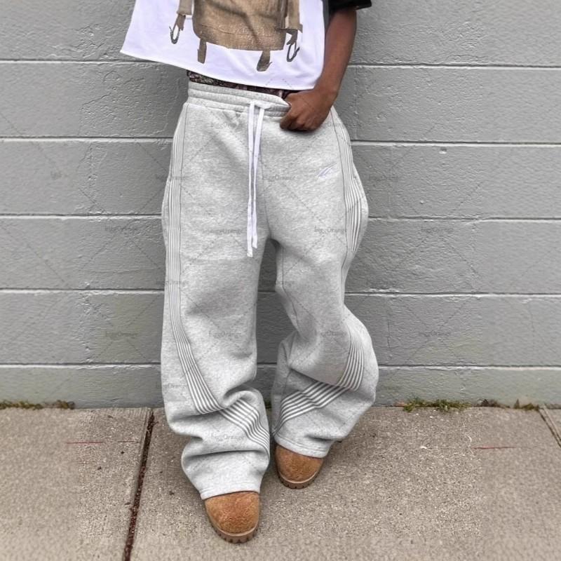 American Vintage Side Stripe Jogger Pants Unisex Casual Streetwear
