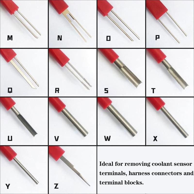 Universal Efficient Professional Car Terminal Pin Extractor Set With 26 Different Tool For Wiring Harness Disassembly