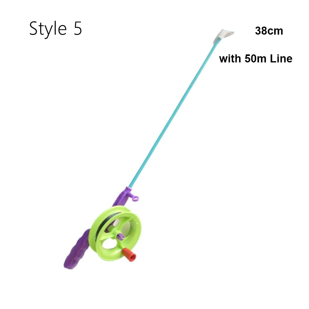 Cartoon Mini Kites Rods 38cm/58cm/80cm Fishing Rods New Children Fishing Kites Rods For Kids Gifts