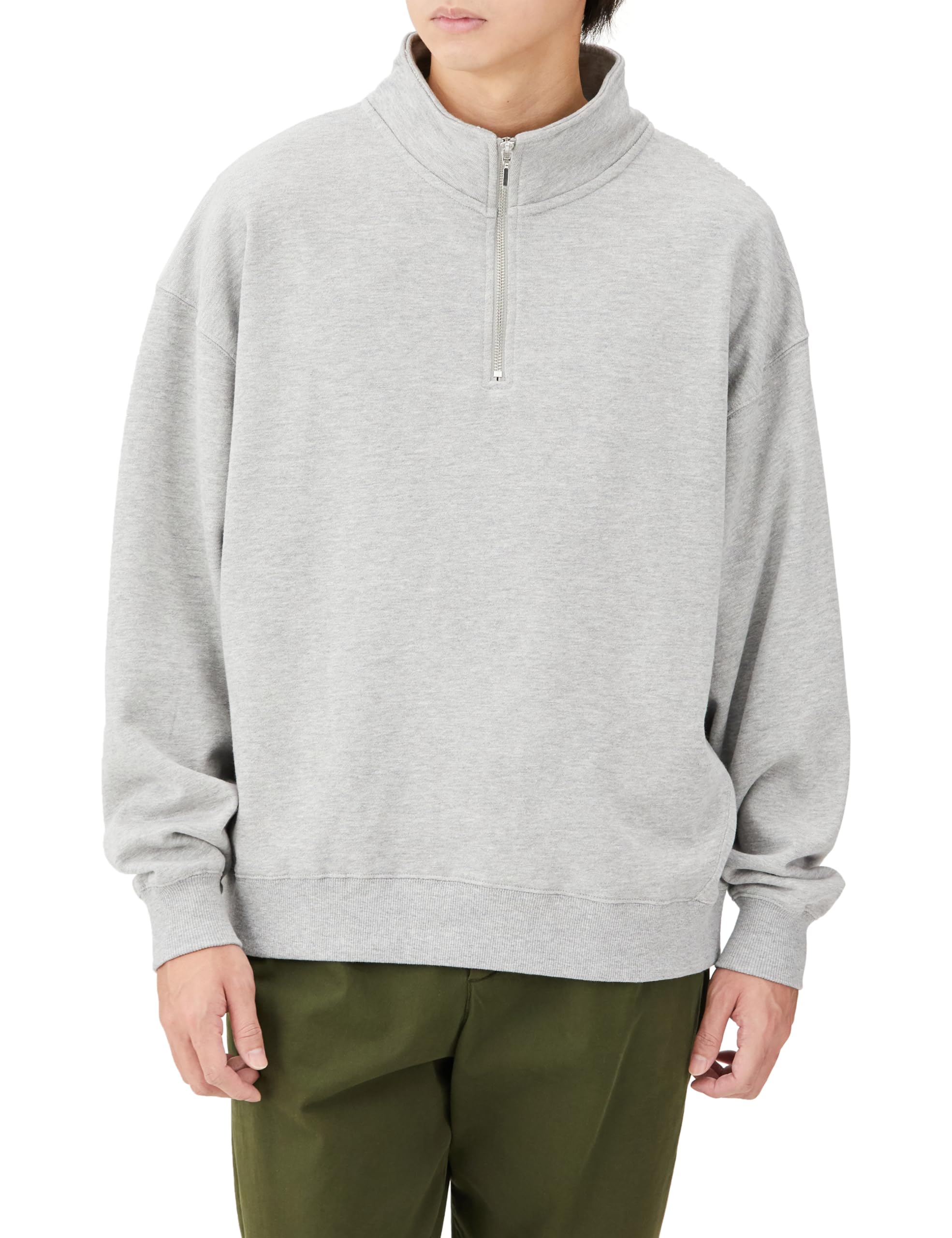 

IMPROMES Men s SIDEWAYSTANCE Half-Zip Fleece Sweatshirt, 70144, Heather Gray