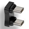 U Shape Type C Male To Male Adapter 480Mbps Tansfer Speed PD 65W Charging Converter Power Charger Cable Connector