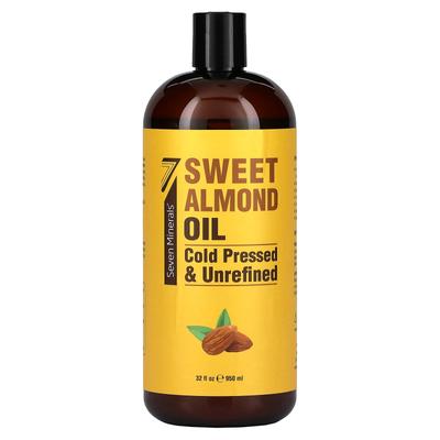 Sweet Almond Oil, Cold Pressed and Unrefined, Unscented, 32 Fl Oz (950 Ml)