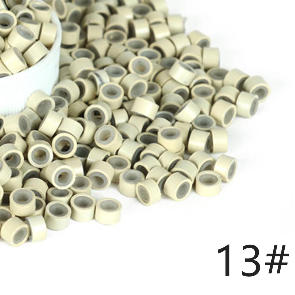 500pcs Hair Extension Silicone Rings Double Layers Firmly Clamp Micro Link Beads for Hair Salon (13)