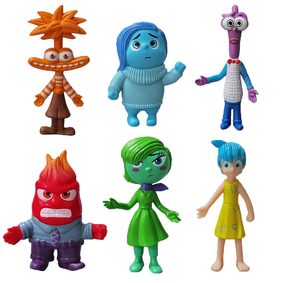 

Toy 6Pcs/Set Inside Out Riley Emotional Friend Action Figures PVC Anime Model Toys Decoration Cartoon Figurines For Kids Gift