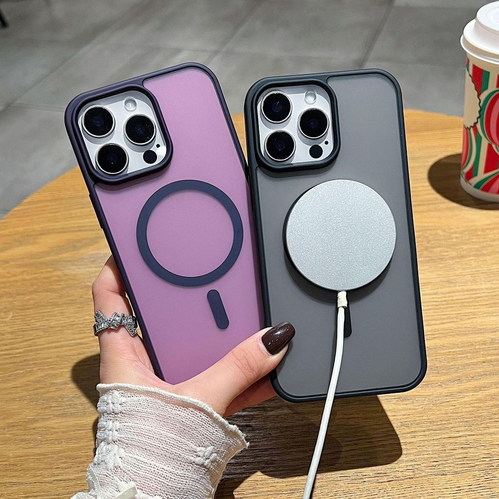 Frosted Magnetic iPhone 15 Pro Max Case, Anti-Drop, Apple 17 Compatible