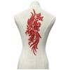3D Flower Beads Lace Fabric Applique Patch Lace Sew on Patch Garment Applique  Craft Accessories