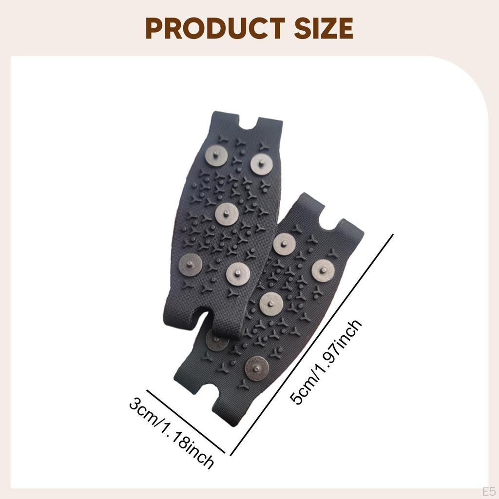 Mačky Proti Skluzu 5 Hrotů Odolné Proti Opotřebení Trakce pro Sněhové Rybaření Lezení