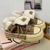 Women Shoes Winter Plush Warm Shoes Classic High Top Canvas Oes Winter Sneakers for Women Lace Up Platform Vulcanize Shoe