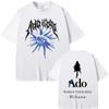 Ado World Tour 2025 Hibana Koszulka Letnia Męska Damska Moda Japoński Styl Koszulka Unisex Casual Bawełniana Koszulka z Krótkim Rękawem