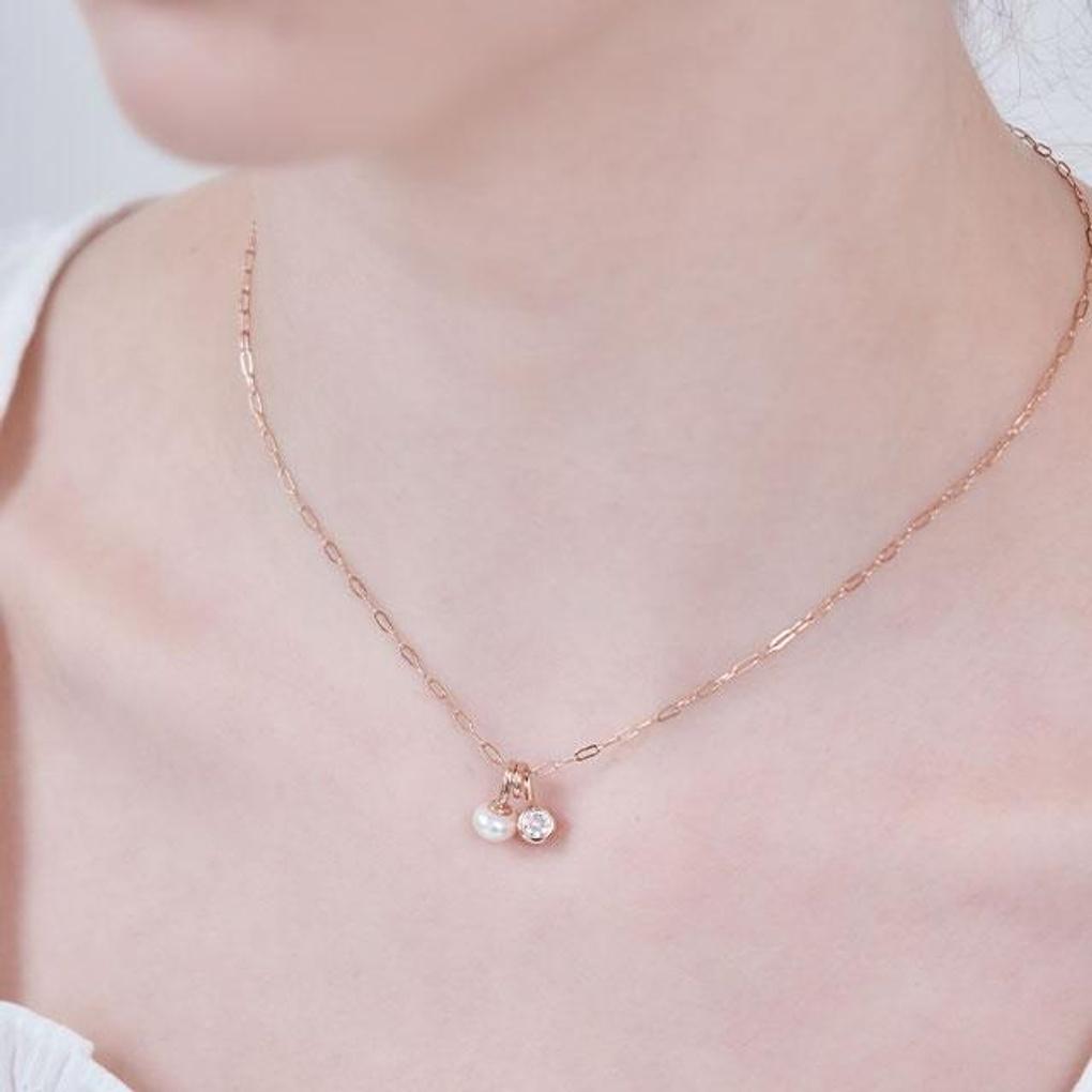 [ELLE Jewelry] Natural Freshwater Pearl Necklace ELBRNN229