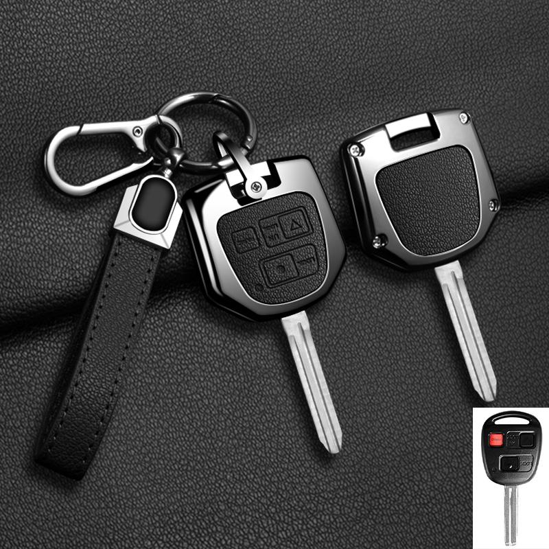 Zinc Alloy Key Case Cover Shell Fob Holder For Toyota FJ Cruiser Land 2008-2014 Yaris Echo For Lexus ES GS LS IS RX SC LX RX400h