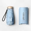 (Light Blue) Parapluie De Voyage Avec Protection UV UPF 50+ Contre La Pluie Et Le Soleil, Compact Et Portable (92 Cm).