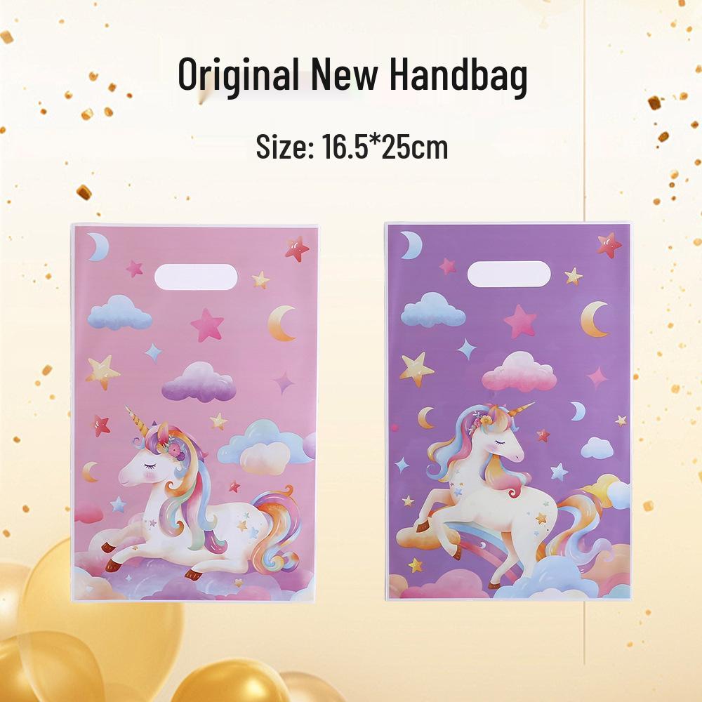 Unicorn Print Pearlescent Gift Bag for Candy & Biscuits Packaging
