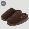 Women's Plush Cotton Non-Slip Indoor Slippers - Warm, Thick Fleece, Closed-Heel for Autumn & Winter, Men's Sizes Available.