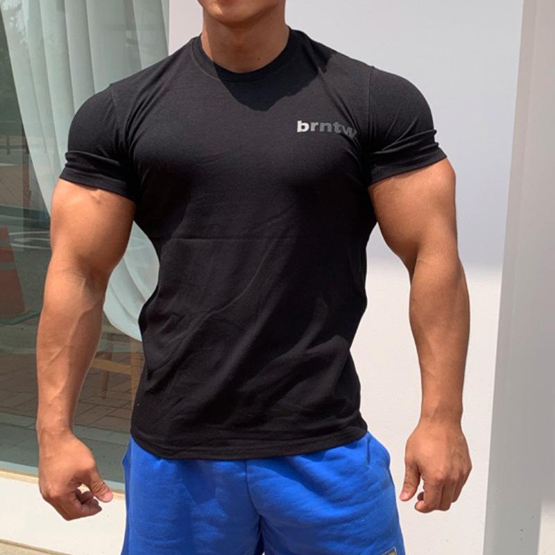

Men s Slim Fit Breathable Elastic Fitness T-Shirt for Training XL