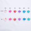 AB Aurora Color Point Heart Pendant Accessory