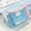 Large Capacity Pen Bag Cat Star Print Stationery Bag Durable Pencil Case  Gift