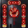 4pcs Chinese Spring Festival Couplets 2026 Year of The Horse Wall Stickers New Year Door Window Stickers Couplet Home Decor Gift