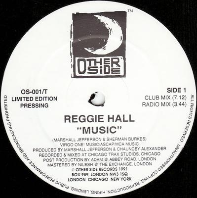 12inch Record REGGIE HALL - Music OS001T Other Side Reco 1991 UK Dance & Electronica Used