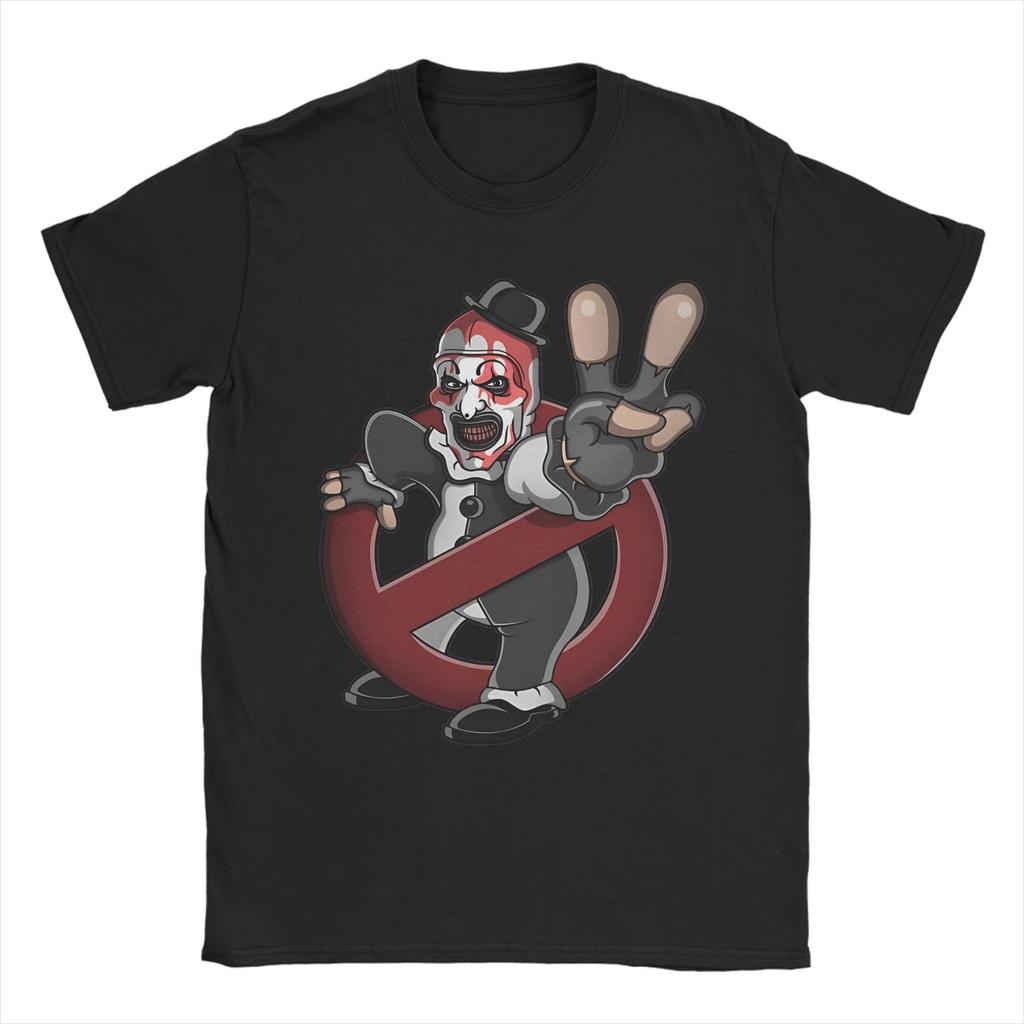 Terrifier Art The Clown T Shirt Men Women 100% Cotton Vintage T-Shirt Round Neck  Tees Short Sleeve Clothes Gift