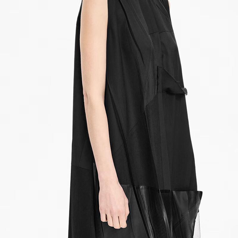 JNBY 2025 Winter A-Line Round Neck Midi Dress