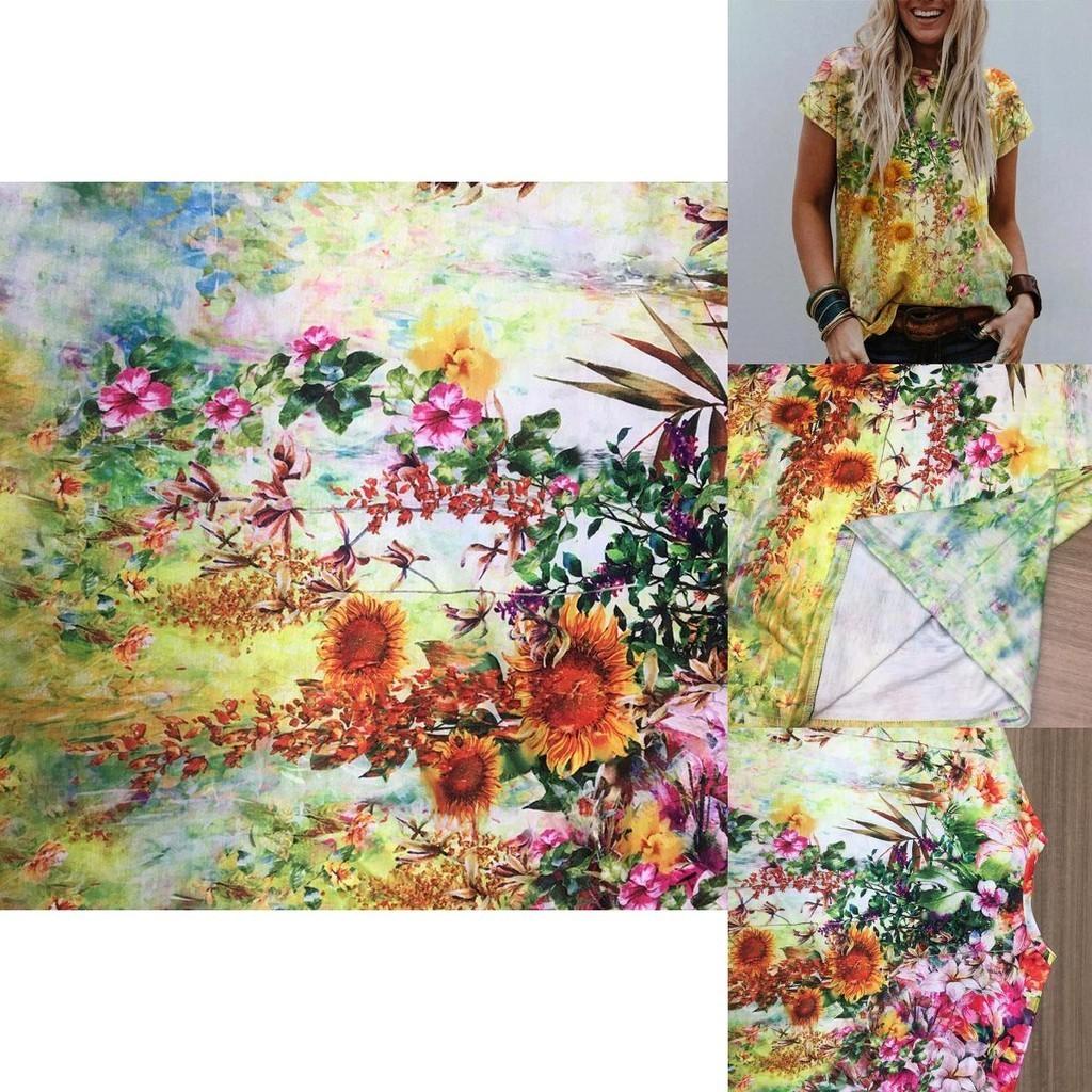 Women's Floral Print Short Sleeve Tops Featuring Soft Material For Ultimate Comfort