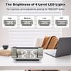 DIGITAL DUAL PROJECTION ALARM CLOCK FOR BEDROOM - Large LED Display, 2*180° Rotatable Projector, Loud Alarm , 12/24H