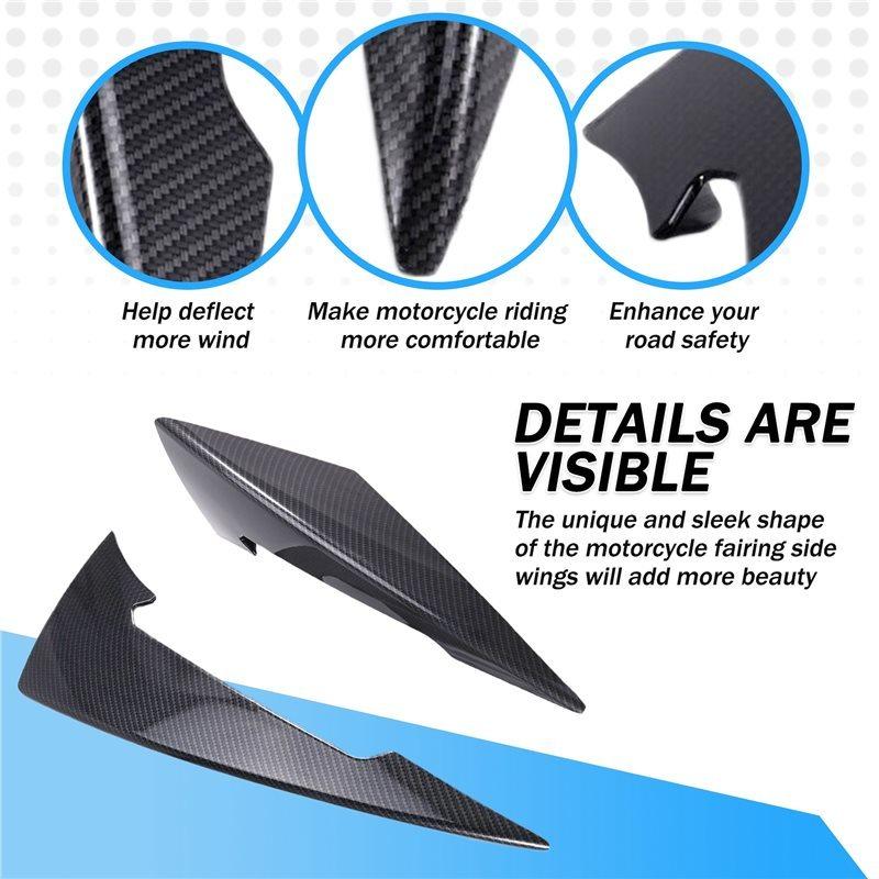 Authentic For XMAX 300 XMAX300 2024 Aerodynamic Wing Deflector Motorcycle Sport Downforce Frontal Spoiler Carbon