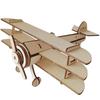 1PC Children's Primary Assembly Model Handmade Wood Aircraft Aerospace Simulation Three-dimensional Puzzle Puzzle Wooden Toy